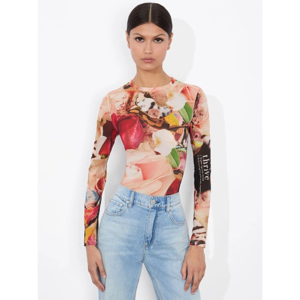 Alice + Olivia Kelly Dabbah Delaina Top Small NWT $295